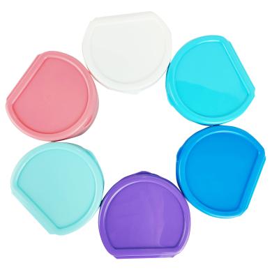 China Plastic Teeth Box Eco-friendly Colorful Orthodontic Plastic Case D Shape Plastic Dental Plastic for sale