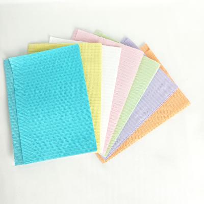 China Dental Regional Wholesale Dental Colorful Disposable 3ply Bibs For Dentist for sale