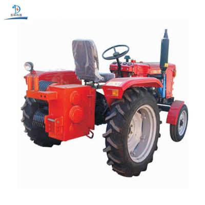 China Line Pulled Double Drum Power Walking Tractor Winch Power Construction Transmission Machine for sale