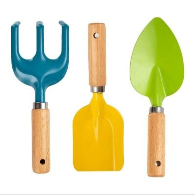 China Hot Seller Gardening Tools And Beech Wood Stainless Steel Handle Cheap Garden Tools For Sale for sale