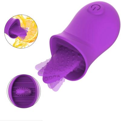 China Silicone+ABS Amazon Sex Toys 10 Strong Vibration Modes Tongue Clitoral Vibrators, Licking Clitoris Stimulator Nipple Anus Massager for Women for sale