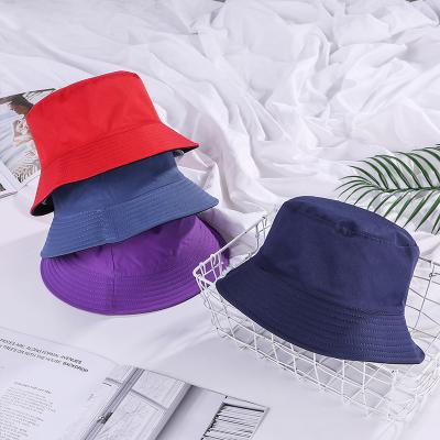 China Custom Fashion Bucket Hats Women and Men\`s Casual Sunshade Hat\Korean Side Comfortable\Durable Style Plain Double Color for sale