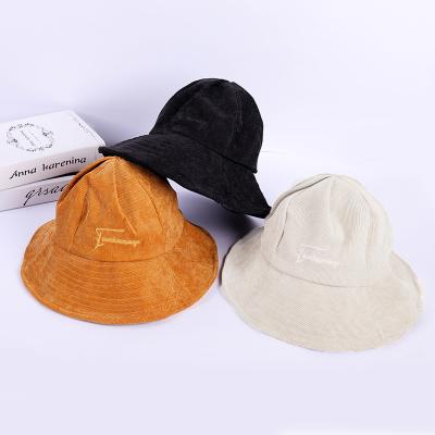 China Fashion eaves custom\autumn comfortable\durable the new large embroidered letters reversible bucket hat outdoor foldable sun hat for sale