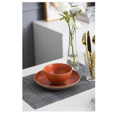 China Irregular Shape Simple Design Sustainable Stoneware Ceramic Bowl With Reactive Glaze For Home Use for sale