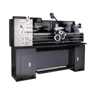 China Building Material Stores CT3510 1000mm Metal Lathe With Cabinet Manual Lathe For Metal Working for sale