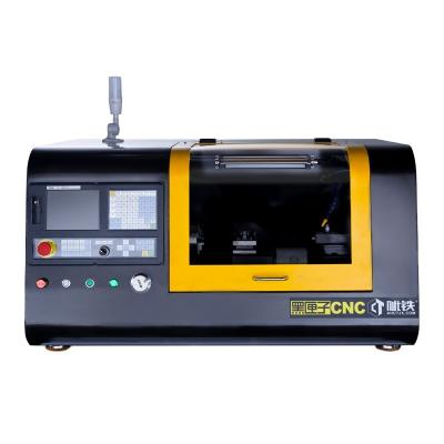 China Hotels Black Box Benchtop CNC Lathe Mini CNC Bench Lathe Machine For Metal for sale