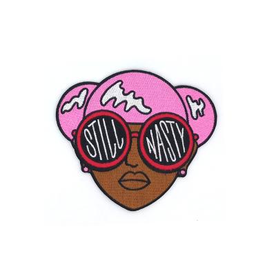 China Fashion Handmade Design Wholesale Woman Black Girl Black Girl Patch Iron On Patches for sale