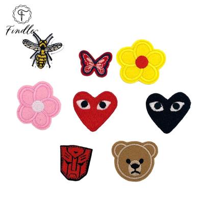 China 2020 Sustainable Hot Selling Cute Custom Embroidery Butterfly Patch Eco - Friendly Cartoon for sale