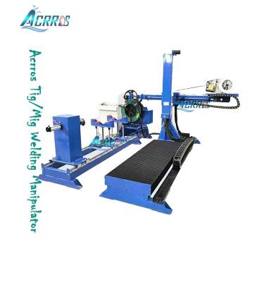 China Metal Welding CO2 Automatically Welding 1500mm Fixed Boom Welding Manipulator For Cylinder for sale