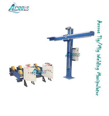 China Automatic Pipe Column Boom Steel Pipe Welding Welding Manipulator With Welding Rotation Rolls for sale