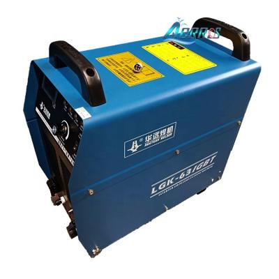 China industrial metal cutting lgk plasma cutter cnc plasma cutter inverter 63A with duty cycle 380V 100% cnc controller for sale