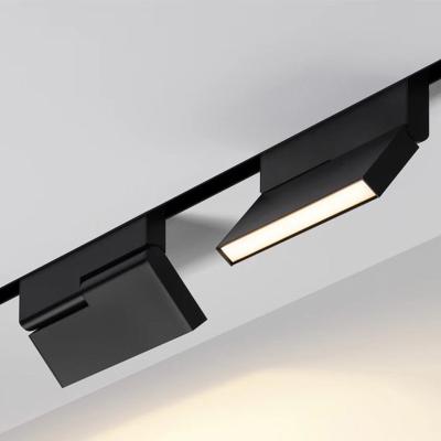 China Modern 90Ra 48V Indoor COB Rail Single Install Hotel Office Desk Work Lamp Magnet Panel Light Outdoor Magnetic Linear LED Track Light for sale