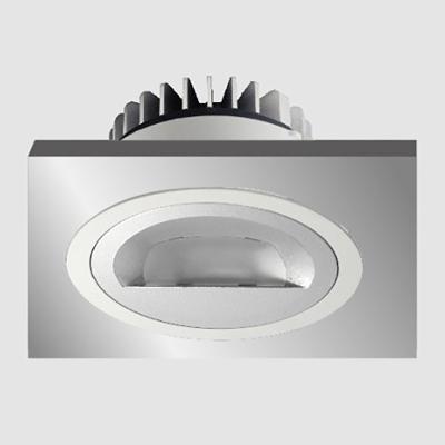 China 5 Years Warranty 10W Industrial CRI 90 Ra Asymmetric Spot Down Light Hotel COB Spotlight Recessed Ceiling Lamp Round LED Downlight for sale