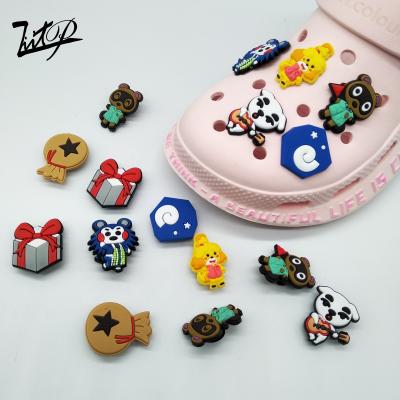 China Waterproof Animal Crossing : New Horizons Factory Direct Sale Style Kids Croc Shoe Charms New Clogs PVC Cartoon Shoe Accessories for sale