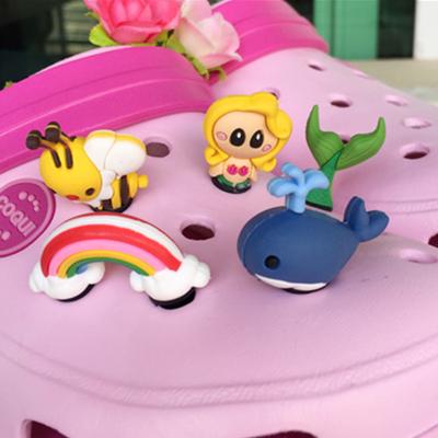 China Hot sale waterproof 3d stereoscopic pvc designer charms for diy croc for kids clogs buttons shoe new style shoe charms for sale