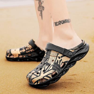 China Summer Waterproof Fashion Wear Two Hole Shoes Sandals Ultra Light Comfortable Leisure Beach Cool EVA Shoes 40-45 for sale