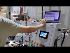 Testing process of electric compressor for automotive air conditioning