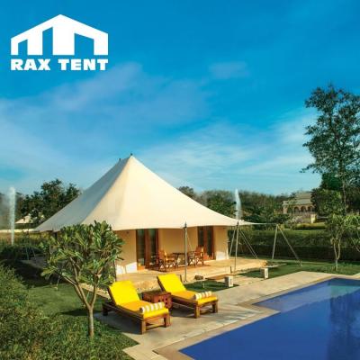 China Outdoor Water Proof Hotel Tent Bedroom for Luxury Glamping and Resort with Galvanized Steel Frame and PVDF Membrane Fabric Cover for sale