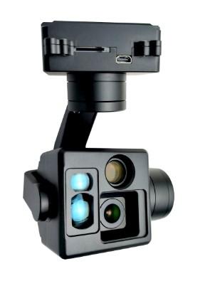 China Two Fixed Focal Length EO +1100m LRF Small Gimbal Camera Output for sale