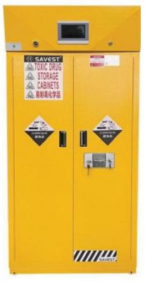 China Double Door Clean Air Type Toxic Storage Cabinet FW-WY810882 with 120mm Thick Yellow Sand Landfill Cavity for sale