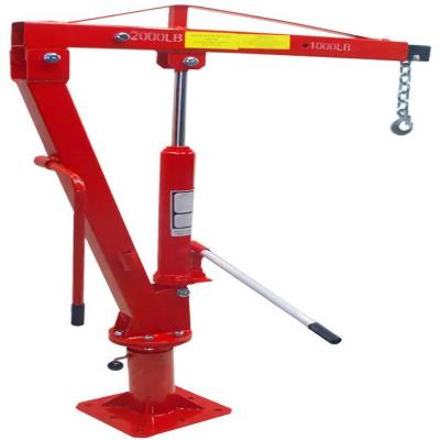 China Other Hot Selling Hydraulic Portable Truck Pickup 1 Ton Shop Crane Engine Hoist for sale