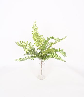 China TEC20-0046 Environmental Friendly Wholesale Fake Greenery Leaves Artificial Plastic Fern for sale