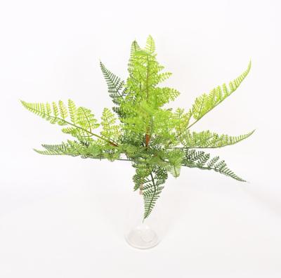 China TEC19-SP-100 Environmental Friendly Wholesale Fake Greenery Leaves Artificial Plastic Fern for sale