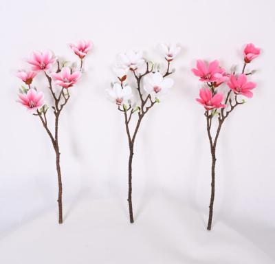 China Sale eco-friendly plastic plant artificial plant flowers single common bombax flower for sale