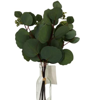 China Decoration Party Wedding Flower Plants Greenery Decorations Eucalyptus Leaves Artificial Plants for sale