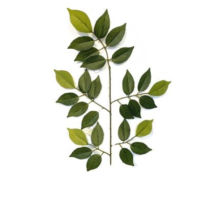 China Wholesale Decoration Foliage Tree Branches Leaves Greenery Mountain Ash Artificial Spray for sale