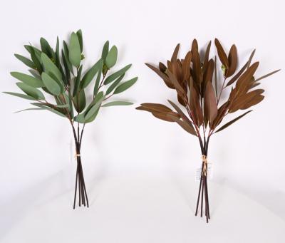 China Eco-friendly Plastic Plant Sale Artificial Plastic Willow Leaves for sale