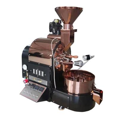 Cina New 2kg Double Wall Drum Electric Gas Coffee Roasters Shop Commercial Coffee Roasting Machines Provided 0-300.C 2 Years in vendita