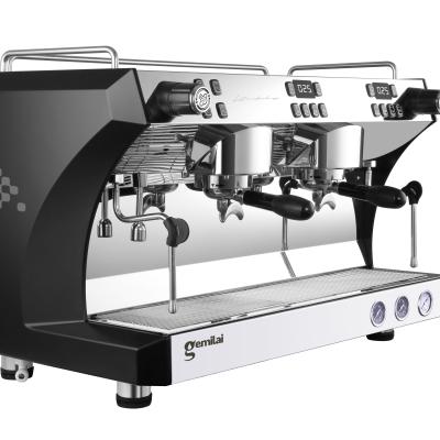 China Stainless Steel Commercial Espresso Coffee machine 2 Group Espresso Manual Coffee Bean to Cup Machine zu verkaufen