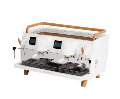 中国 White color Commercial Espresso Coffee machine two -head cold brew automatic touchable screen China coffee maker 販売のため