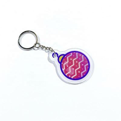 China For Decoration Color Printing Holographic Custom Craft Acrylic Key Chain for sale