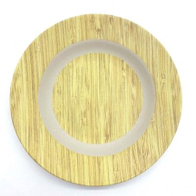 China Sustainable Customized Printing Bamboo Fiber Eco - Friendly Plates Stackable for sale