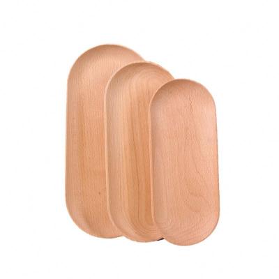 China Viable Wholesale Wooden Serving Dishes Rectangle Wooden Dinner Food Home Restaurant Dishes for sale