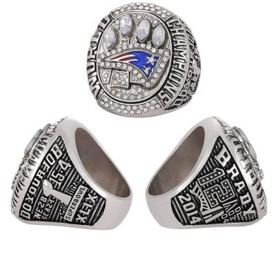 China Linghu 49th Super Bowl Football CLASSIC Custom Rings Show Gift Box NFL Tom Brady New England Patriots Championship 2014-2015 Ring for sale