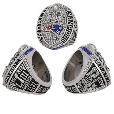 China CLASSIC Custom Linghu 53th Super Bowl Football Rings Show Gift Box NFL New England Patriots 2018-2019 Championship Ring for sale