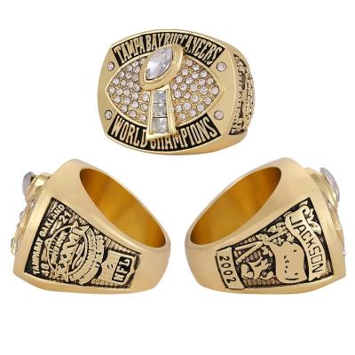 China Linghu 37th CLASSIC Custom Super Bowl Football Rings Show Gift Box 2002-2003 NFL Tom Brady Tampa Bay Buccaneers Championship Ring for sale