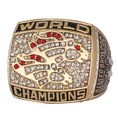 China Linghu 33rd Super Bowl Football CLASSIC Custom Rings Show Gift Box NFL 1998-1999 Denver Broncos Championship Ring for sale