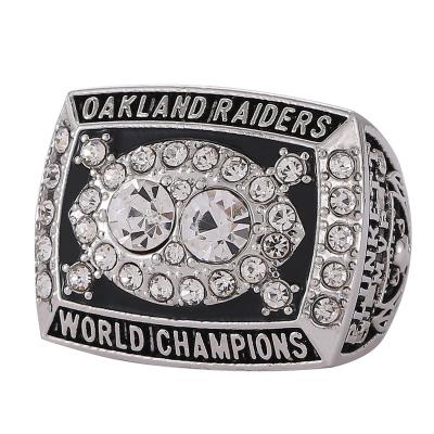 China CLASSIC Custom Linghu 15th Super Bowl Football Rings Show Gift Box NFL Oakland Raiders 1980-1981 Championship Ring for sale