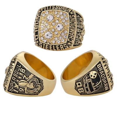 China CLASSIC Custom Linghu 13th Super Bowl Football Rings Show Gift Box NFL Pittsburgh Steelers 1978-1979 Championship Ring for sale