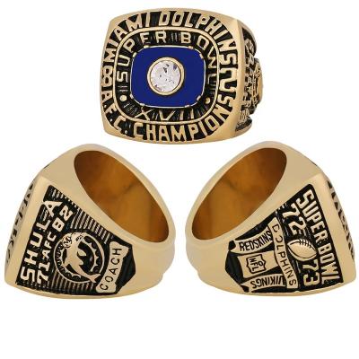 China CLASSIC Custom Linghu NFL Super Bowl Football Rings Show Gift Box Miami Dolphins 1982 Championship Ring for sale