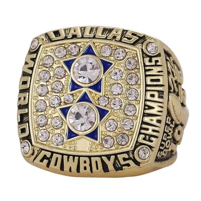 China CLASSIC Custom Linghu 12th Super Bowl Football Rings Show Gift Box NFL 1977-1978 Dallas Cowboys Championship Ring for sale