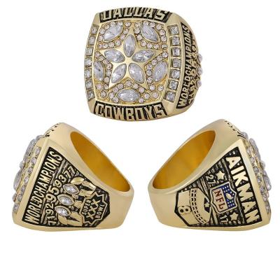 China Linghu 30th Super Bowl Football CLASSIC Custom Rings Show Gift Box NFL 1995-1996 Dallas Cowboys Championship Ring for sale