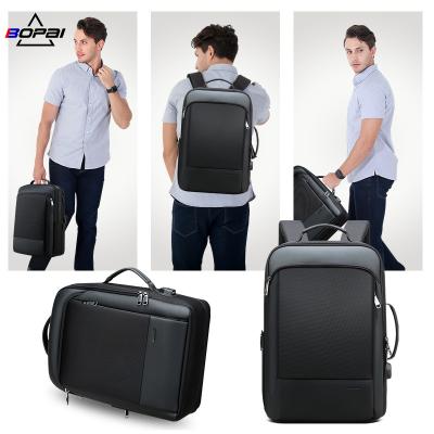 China With Bopai Wholesale 15.6 Inch Multifunctional Laptop USB Travel Bag Charging Pack For Men Anti Theft Computer Office Business Backpack for sale