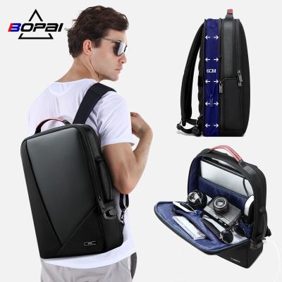 China With USB Bopai Men Business Travel Expandable Casual Bag USB Charging Anti Theft Laptop Backpack 15.6 Waterproof Minimalist Backpack for sale