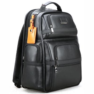 China Wholesale BOPAI Anti Theft Men Travel Business Laptop Bag Luxury Custom Genuine Leather Backpack 15.6 Inch Anti Theft Backpack Real for sale