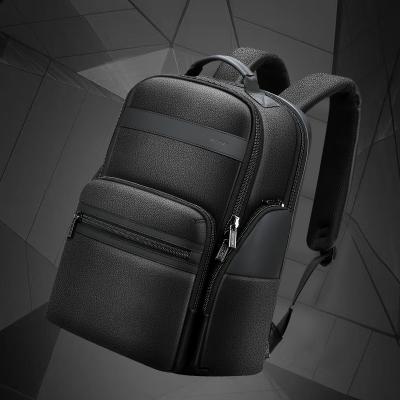 China With OEM BOPAI USB 15.6 Inch Laptop Backpack Men Business Charging Bag Luxury Custom Real Leather Anti Theft Backpack for sale